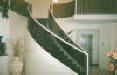curved staircase, glass panelling
